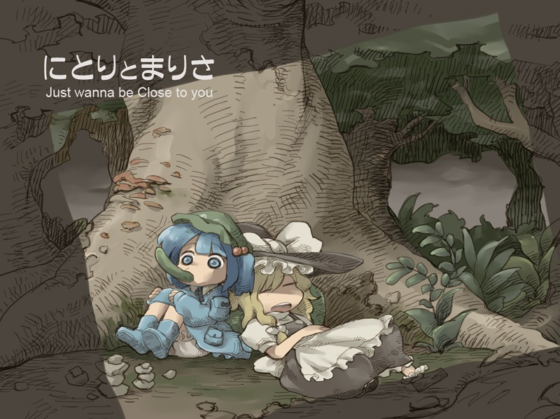 kirisame marisa and kawashiro nitori (touhou) drawn by fujimaru_jiji