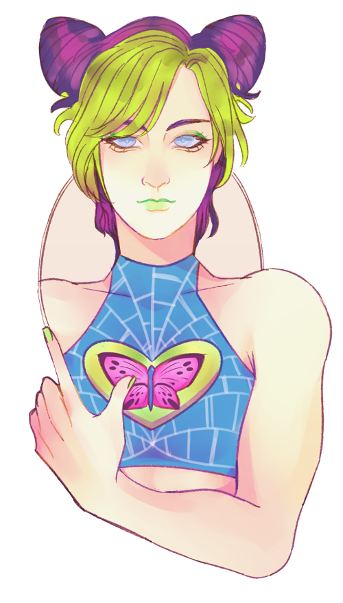 kujo jolyne (jojo no kimyou na bouken and 1 more) drawn by diocourse