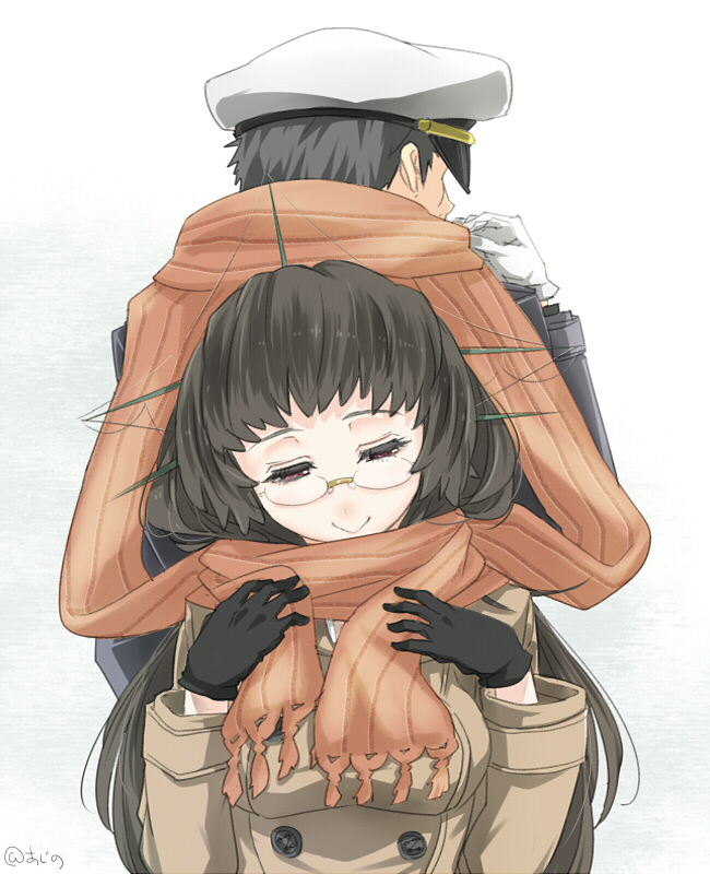 admiral and choukai (kantai collection) drawn by ajino_(sakanahen)