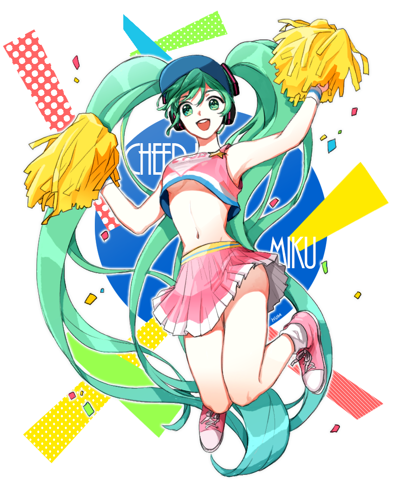 hatsune miku (vocaloid and 2 more) drawn by hum_(fpswp777)