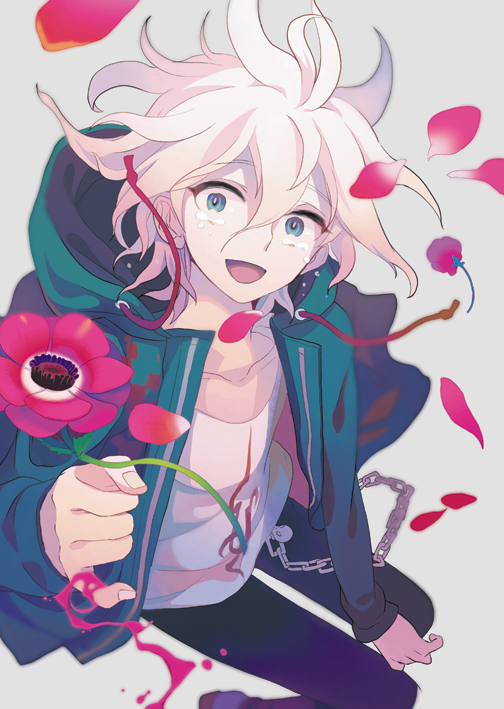 komaeda nagito (danganronpa and 1 more) drawn by yokariko