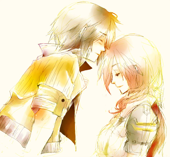 lightning farron and hope estheim (final fantasy and 1 more) drawn by goma_(artist)