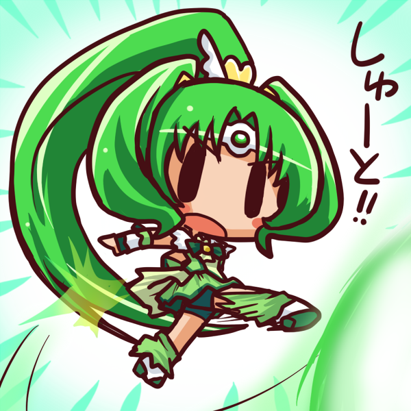 midorikawa nao and cure march (precure and 1 more) drawn by ikkyuu