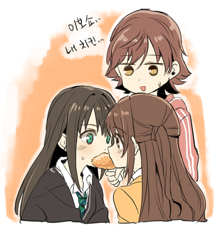 shibuya rin, shimamura uzuki, and honda mio (idolmaster and 1 more) drawn by akni