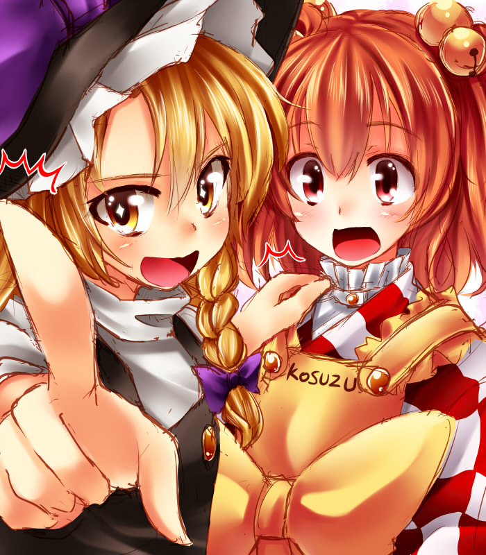 kirisame marisa and motoori kosuzu (touhou) drawn by yugaimugai_hizou