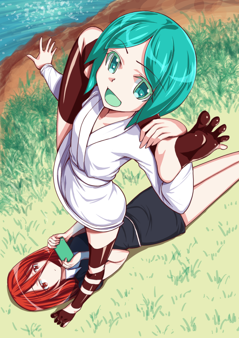 phosphophyllite and cinnabar (houseki no kuni) drawn by aokihoshi