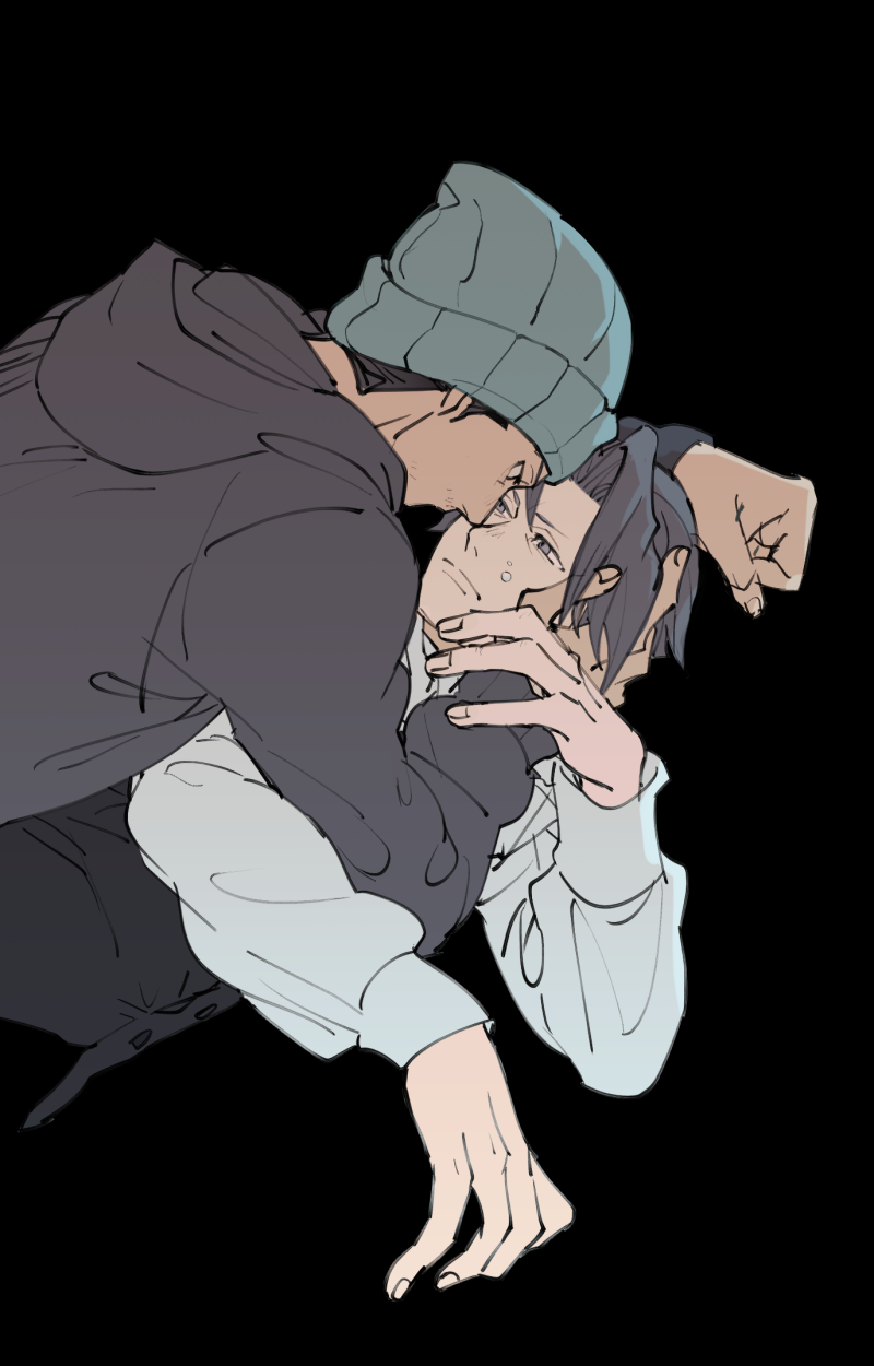 phoenix wright and miles edgeworth (ace attorney and 1 more) drawn by kyoii