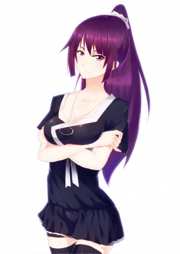 senjougahara hitagi (monogatari and 1 more) drawn by remon_sooda