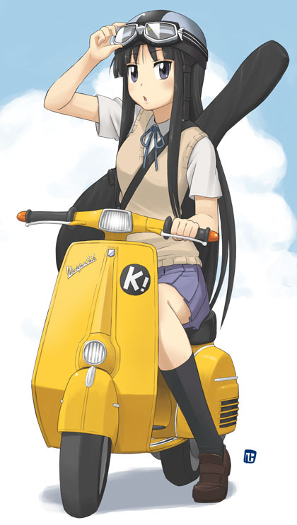 akiyama mio (k-on! and 1 more) drawn by nagian