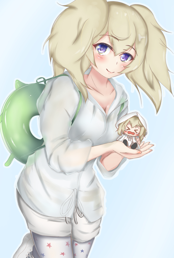 gambier bay and enemy lifebuoy (kantai collection) drawn by rinsu_(rins10215)