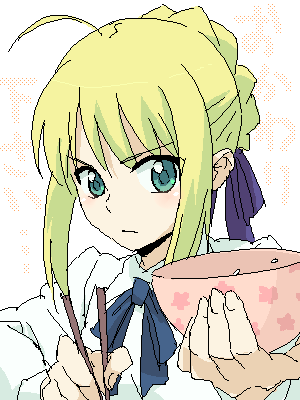 artoria pendragon and saber (fate and 1 more) drawn by imo_(suruga)