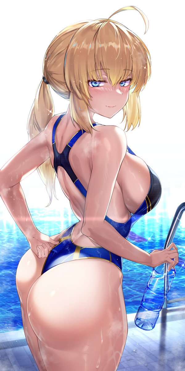 artoria pendragon and saber (fate and 2 more) drawn by hirasawa_seiji