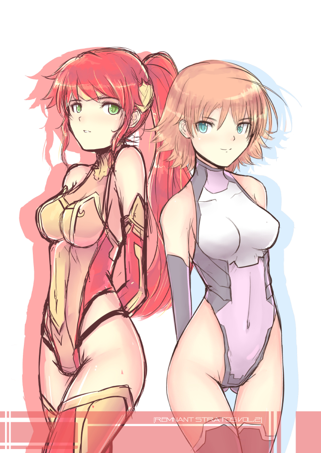 pyrrha nikos and nora valkyrie (rwby) drawn by cat_with_a_brush