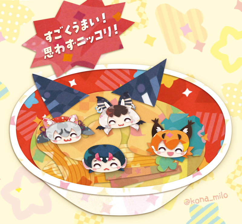 island fox, humboldt penguin, caracal, and brown long-eared bat (kemono friends and 1 more) drawn by kikuchi_milo