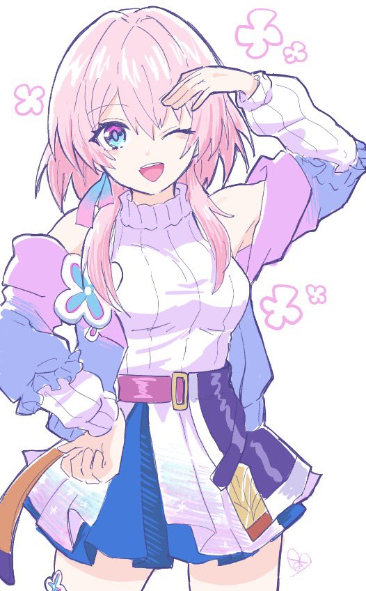 march 7th (honkai and 1 more) drawn by xx0o_ai_o0xx