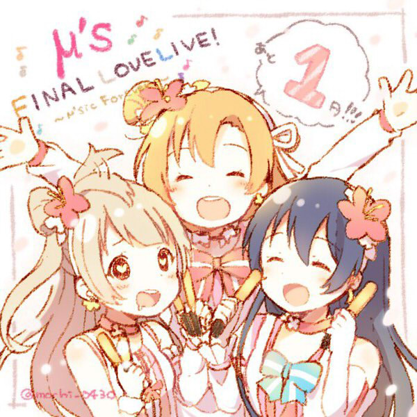 sonoda umi, minami kotori, and kosaka honoka (love live! and 1 more) drawn by sakuramochi_n