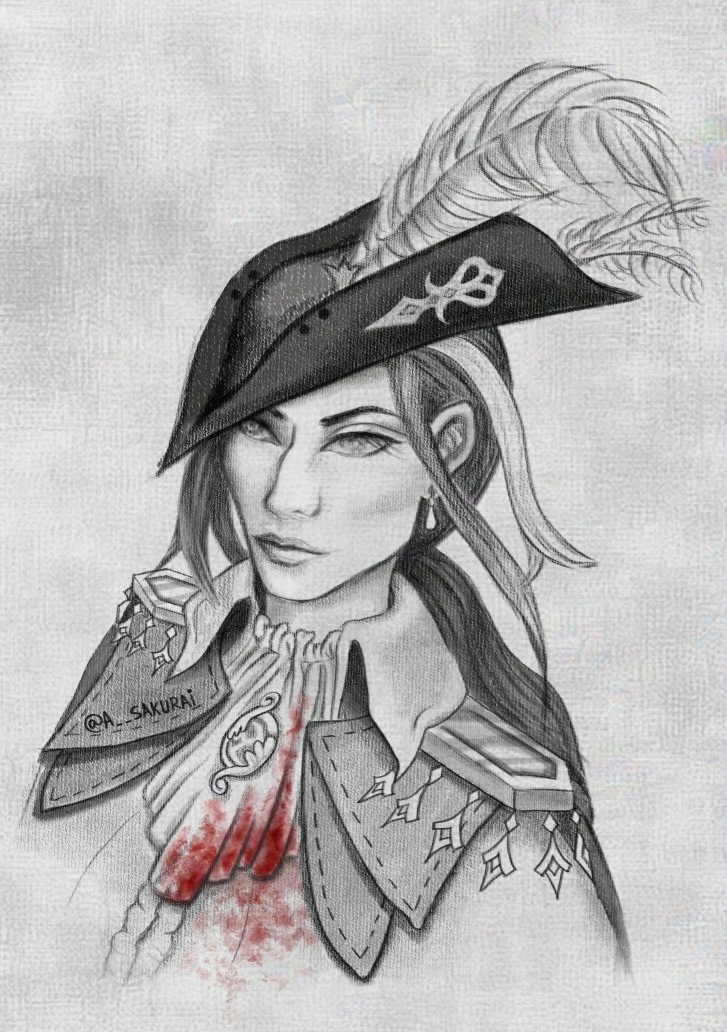 clorinde and lady maria of the astral clocktower (genshin impact and 1 more) drawn by amaterasu_sakurai