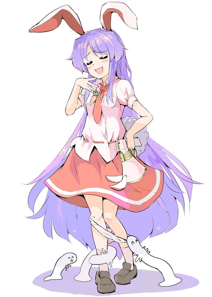reisen udongein inaba, hattifattener, and homoo... (touhou and 1 more) drawn by puuakachan