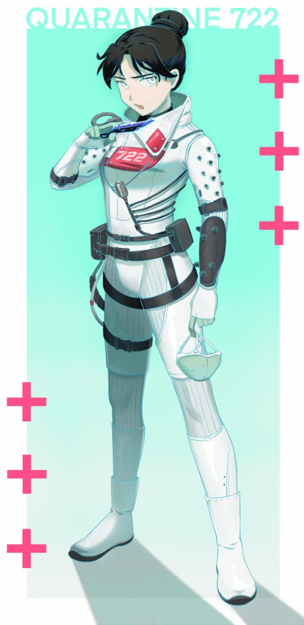 wraith and quarantine 722 wraith (apex legends) drawn by ehwhaaa