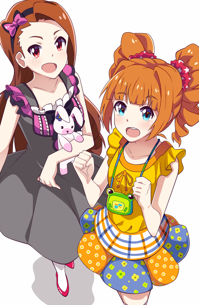 minase iori, takatsuki yayoi, and usa-chan (idolmaster and 2 more) drawn by takezaka_tarou