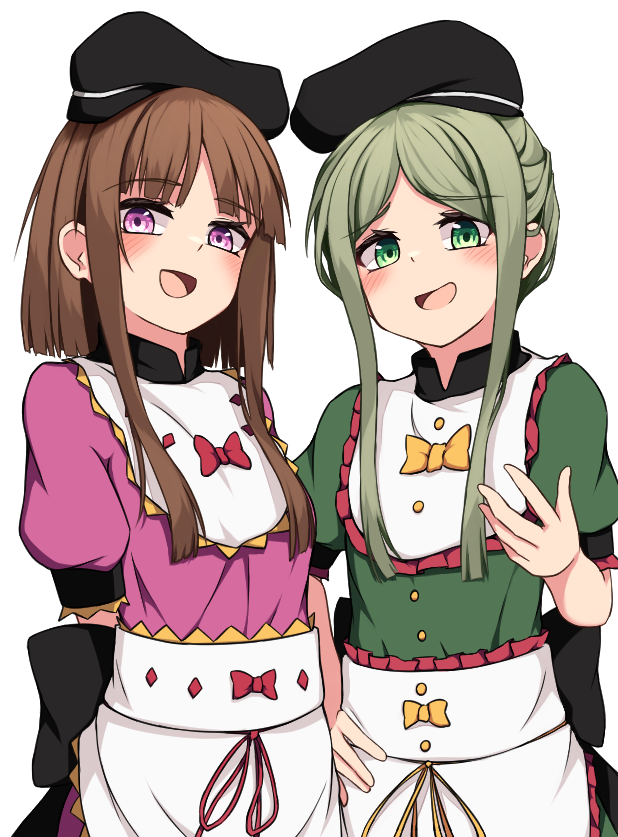 nishida satono and teireida mai (touhou) drawn by mashirohiyuki