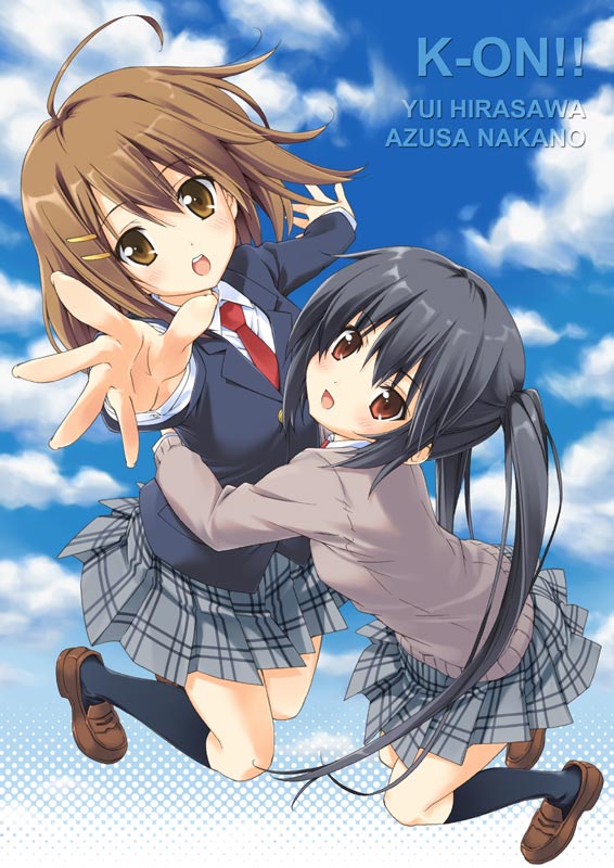 nakano azusa and hirasawa yui (k-on!) drawn by umino_tomo