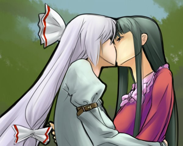 fujiwara no mokou and houraisan kaguya (touhou) drawn by had_(had314)