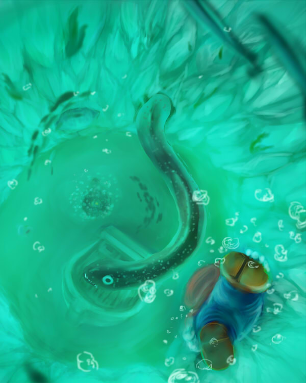 mario and maw-ray (mario and 1 more) drawn by srrr