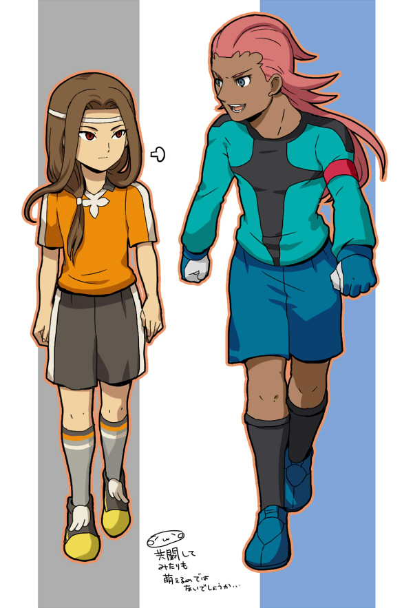 kurosaki makoto and senguuji yamato (inazuma eleven and 1 more) drawn by mizuhara_aki