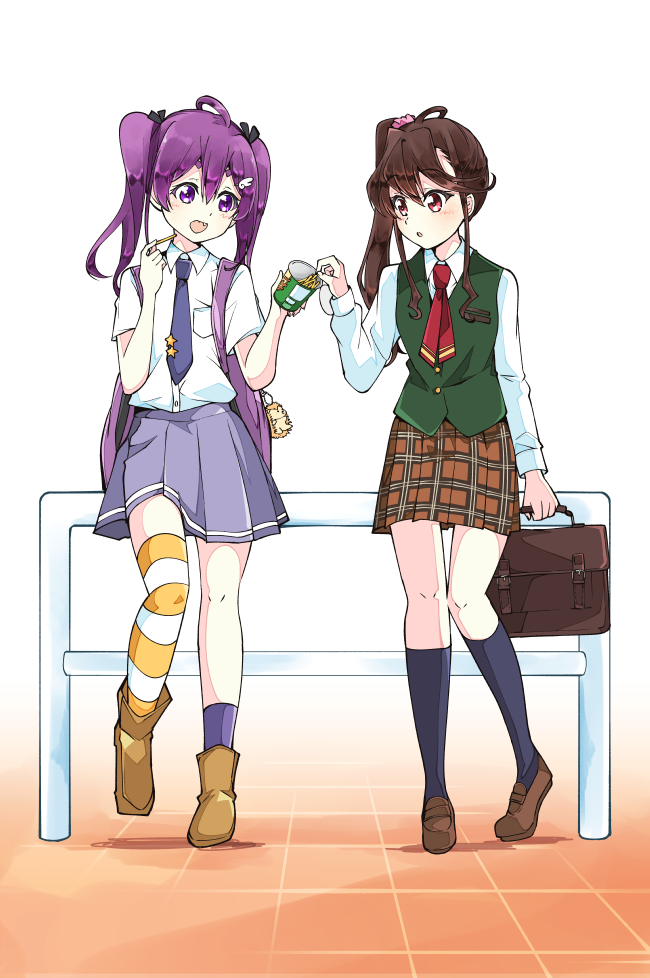 toda jun and tojo yuki (22/7) drawn by trefle_r