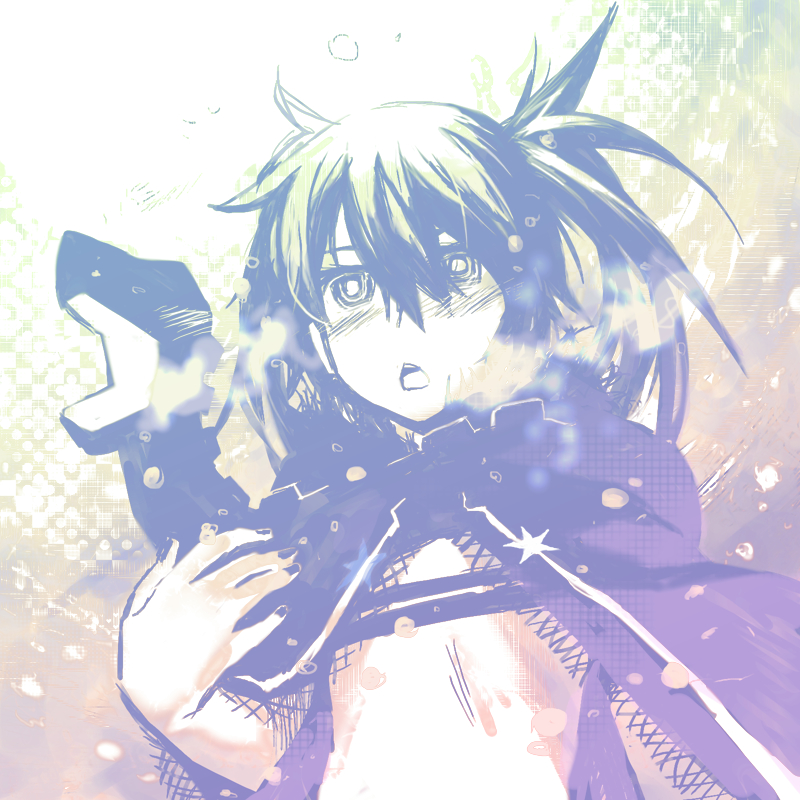 black rock shooter and ron (black rock shooter and 1 more) drawn by m-da_s-tarou