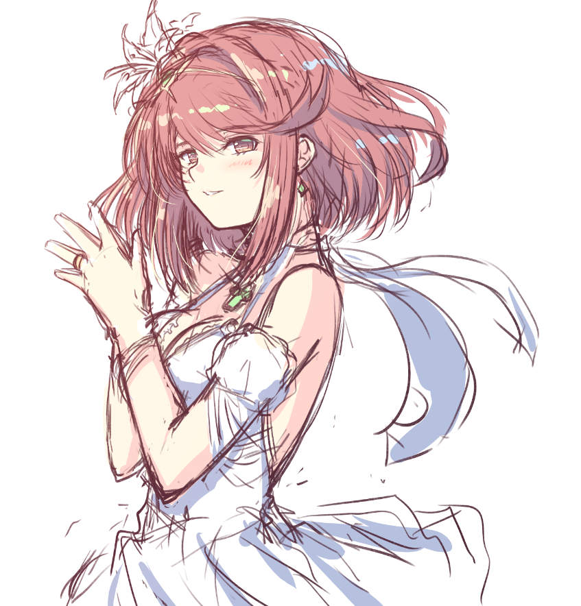 pyra (xenoblade chronicles and 1 more) drawn by cat_with_a_brush