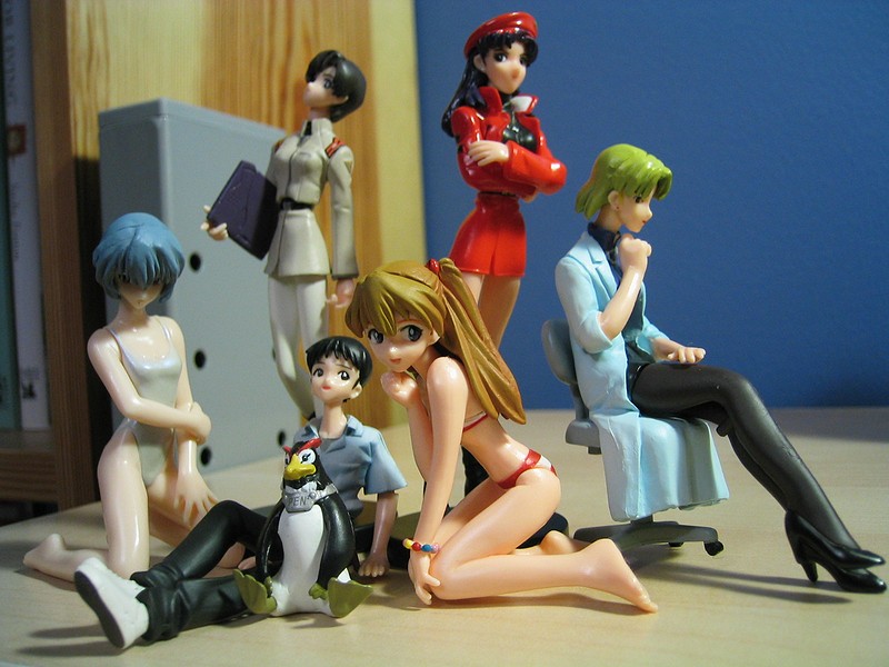 souryuu asuka langley, ayanami rei, ikari shinji, katsuragi misato, akagi ritsuko, and 2 more (neon genesis evangelion)