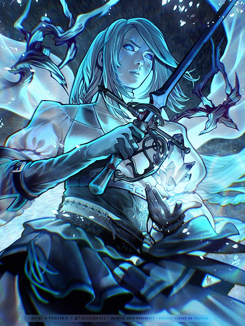 jill warrick (final fantasy and 1 more) drawn by tholia_bentz
