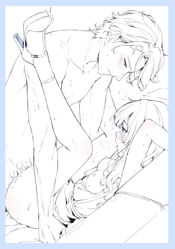 nadeshiko and youta (original) drawn by carrot_(robosquat)
