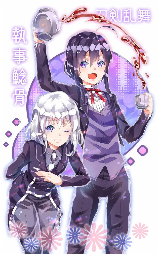 namazuo toushirou and honebami toushirou (touken ranbu) drawn by lutecia_syndrome