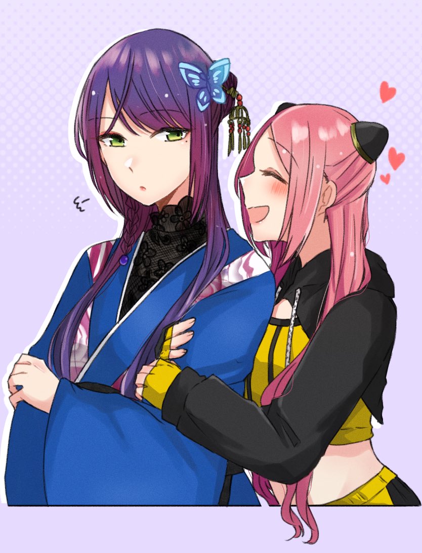 funada kiito and shiba tomoshibi (assault lily) drawn by nigari_(ngari_0115)