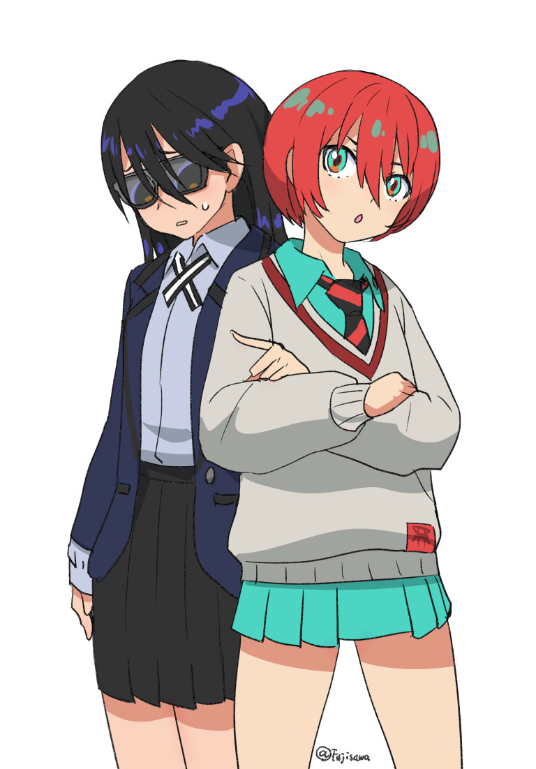 amate yuzuriha and nyaan (gundam and 1 more) drawn by fujisawa_takashi