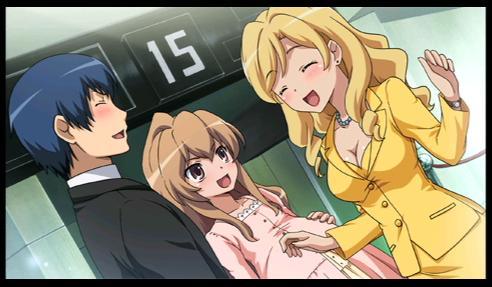 aisaka taiga, takasu ryuuji, and takasu yasuko (toradora!)