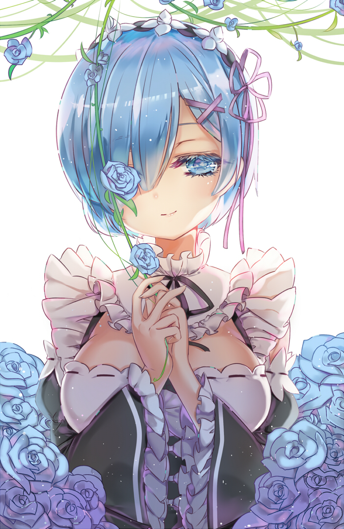 rem (re:zero kara hajimeru isekai seikatsu) drawn by wataru_kuri