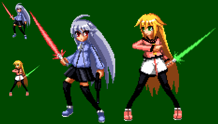 suguri and sora (suguri) drawn by koushin-ryou