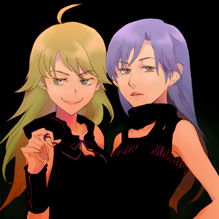 hoshii miki and kisaragi chihaya (idolmaster) drawn by juu_(juuzi)
