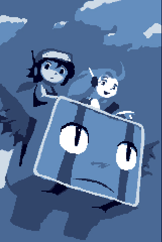 curly brace, quote, and balrog (cave story) drawn by amaya_daisuke