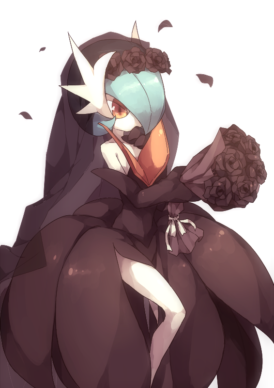 gardevoir and mega gardevoir (pokemon) drawn by chorefuji