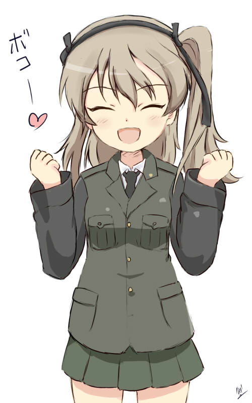 shimada arisu (girls und panzer) drawn by ma-2_(konkon_kitakitsune)
