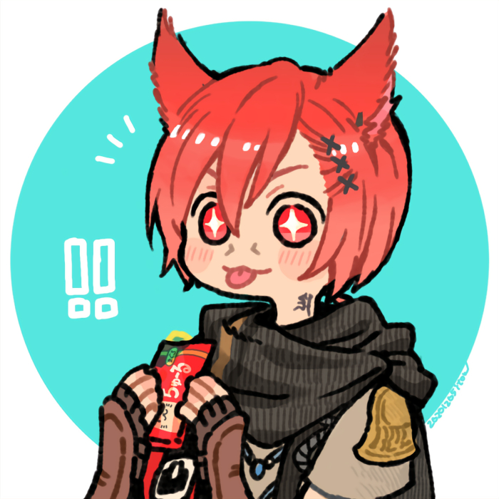 g'raha tia and crystal exarch (final fantasy and 1 more) drawn by itowo_(itowc)