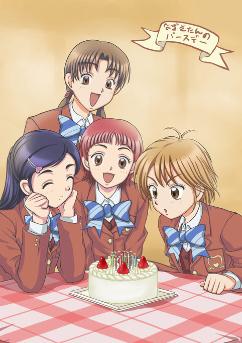 misumi nagisa, yukishiro honoka, kubota shiho, and takashimizu rina (precure and 1 more) drawn by araya_kei