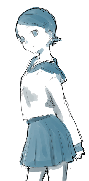 fuura kafuka (sayonara zetsubou sensei) drawn by eka_eri