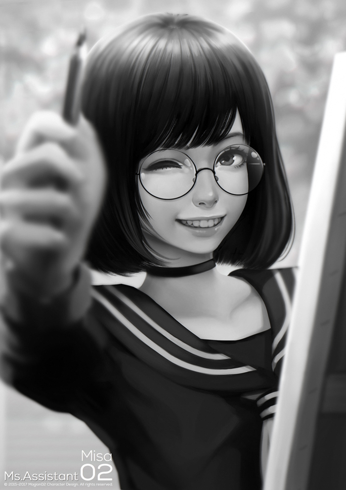 misa (original and 1 more) drawn by magion02