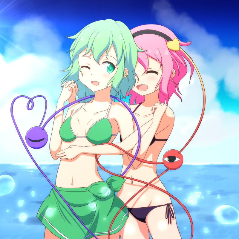 komeiji koishi and komeiji satori (touhou) drawn by cato_(monocatienus)